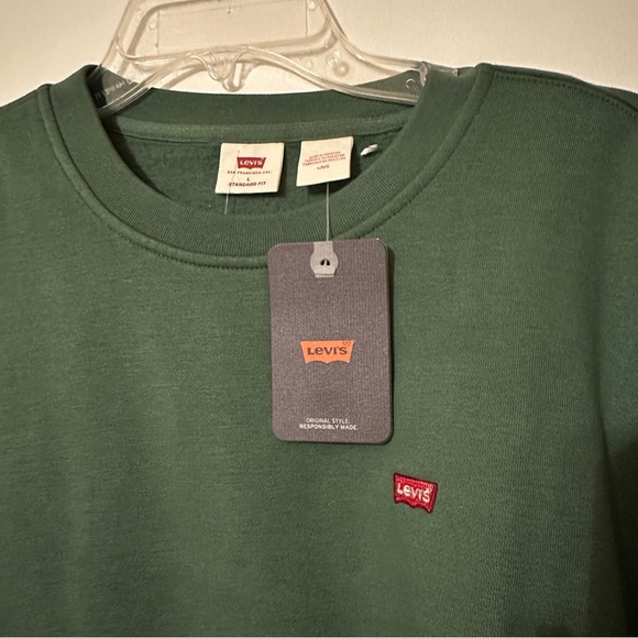 New Levi’s crewneck sweatshirt green men’s L - Picture 3 of 7
